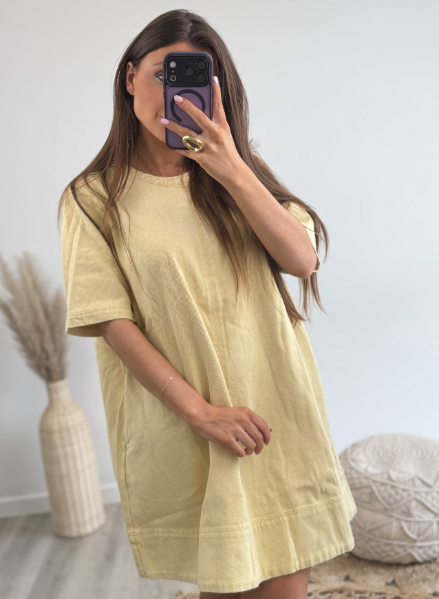 BOBBI - Jeanskleed Geel