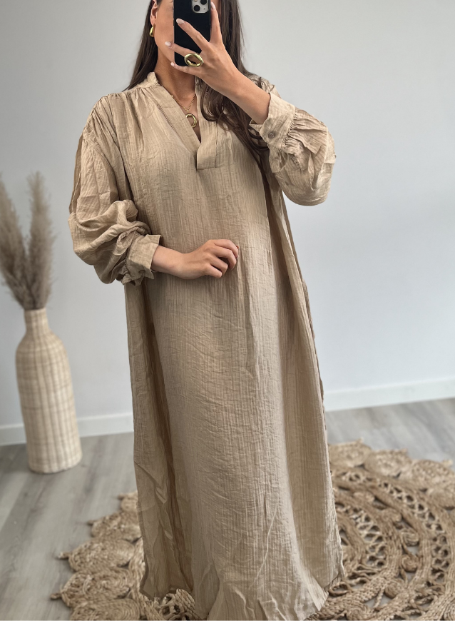 Long Dress Camel
