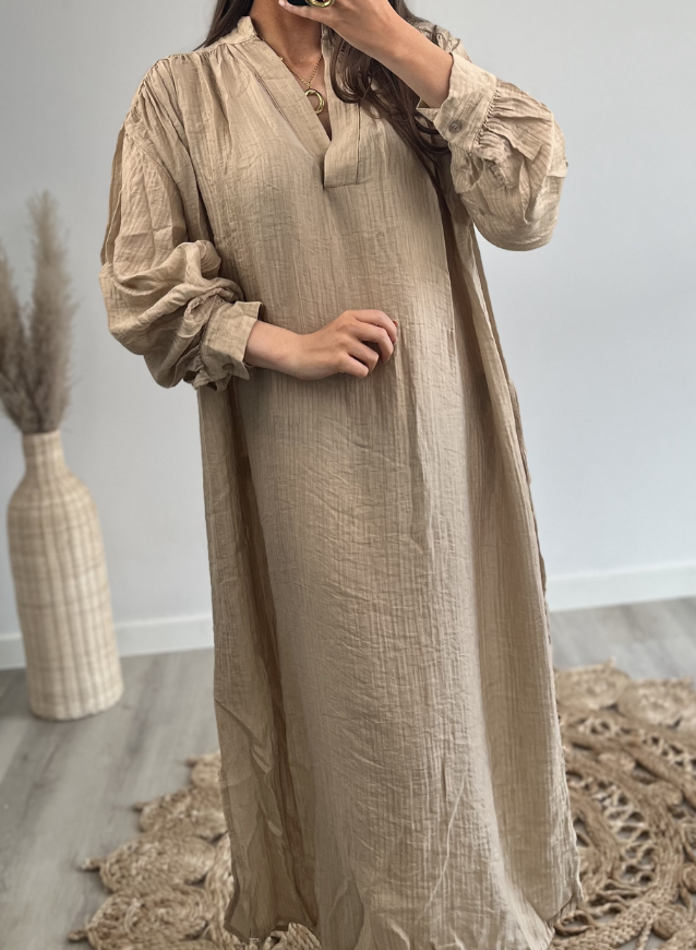 Long Dress Camel