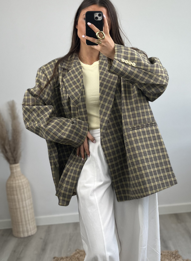 MIRA – Oversized Blazer Gelb