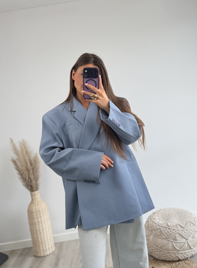 MIRA - Oversized blazer Blue