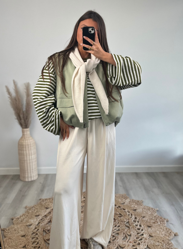 Striped Longsleeve Olive