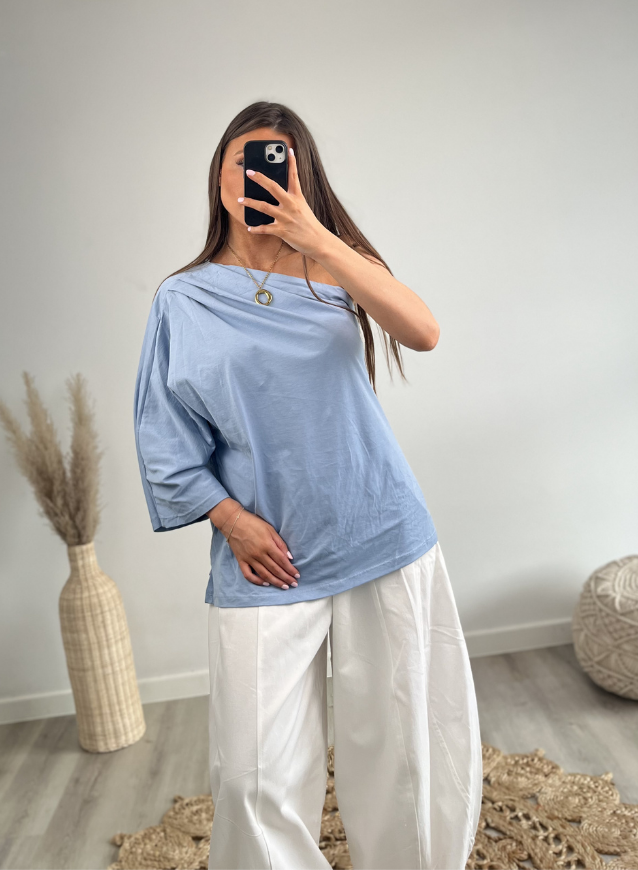 Off-Shoulder Top Babyblue