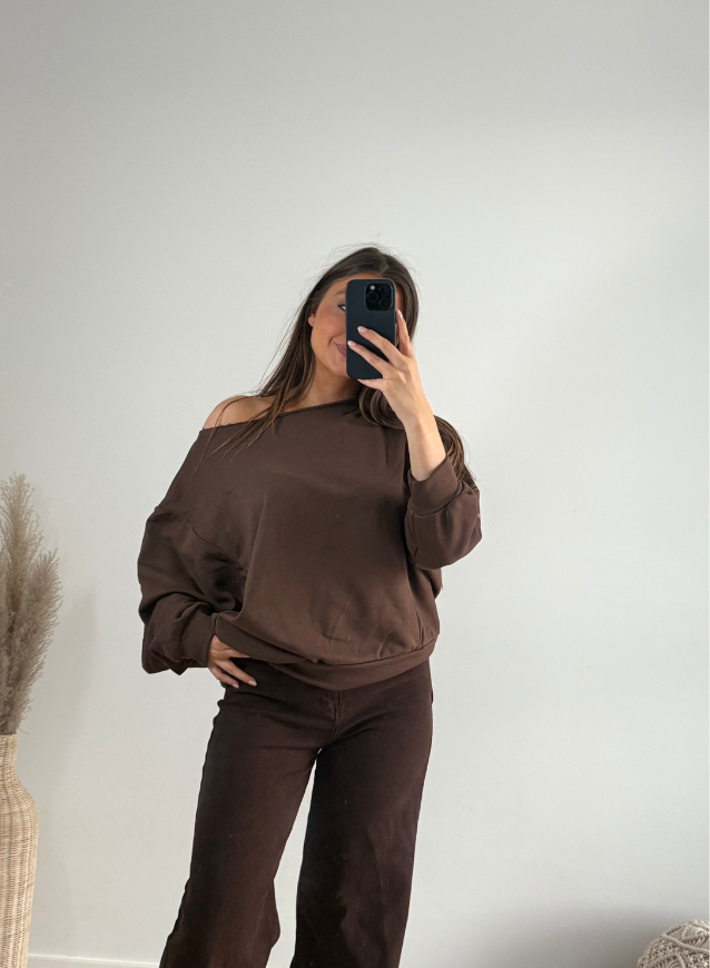 MILOU - Off-sholder Chocotrui