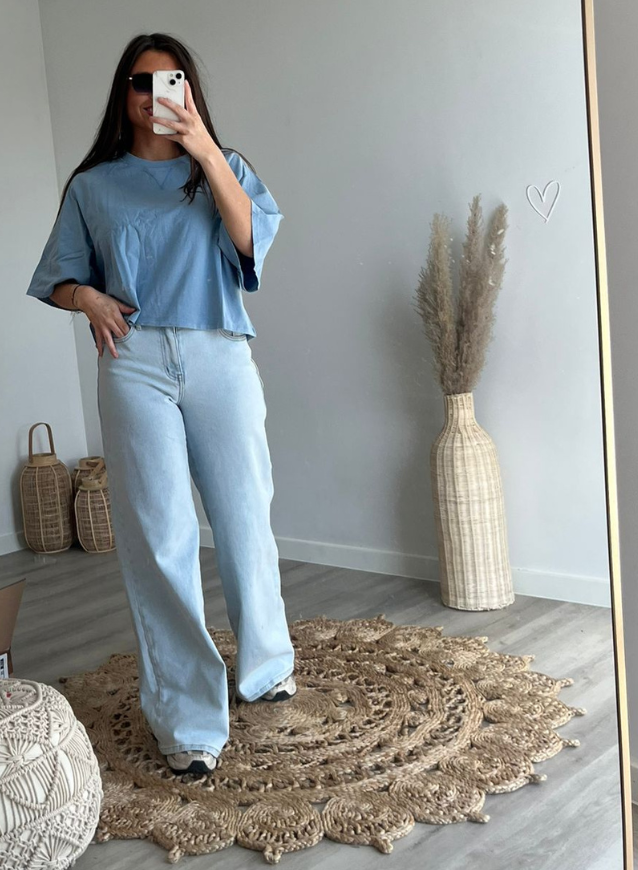 NORA - T-shirt Blauw