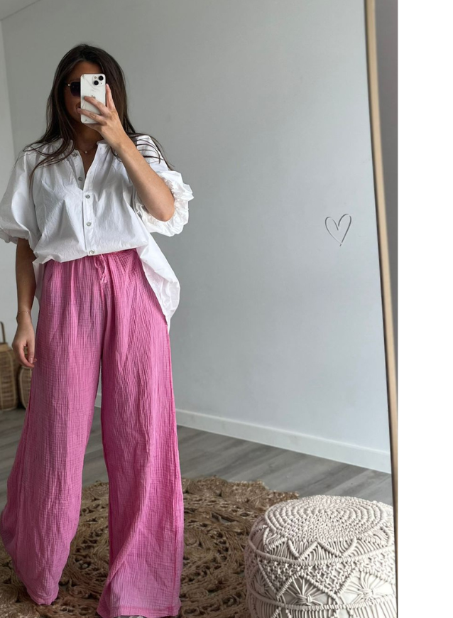 YANA - Roze Wijde Broek