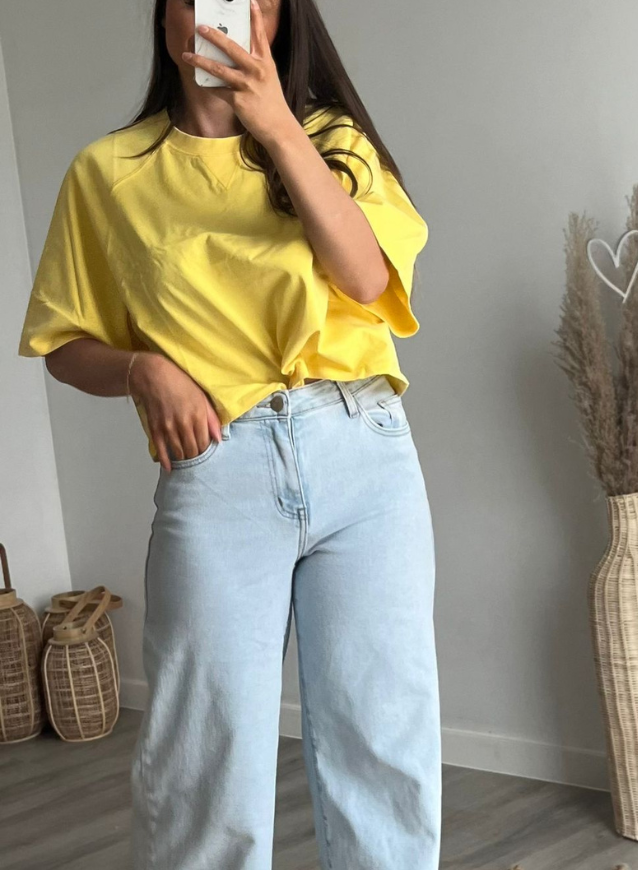 NORA - T shirt geel