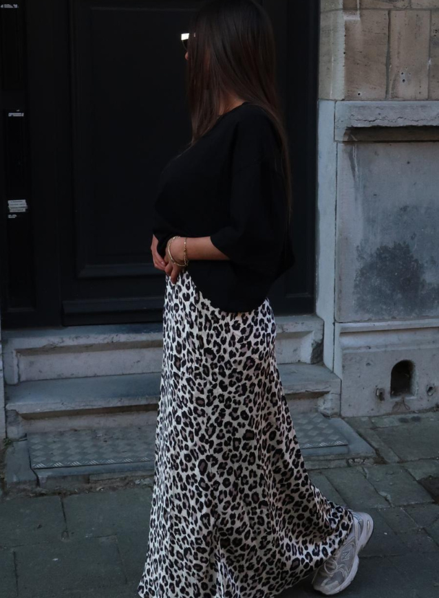 CELINE - Maxi Leopard Skirt