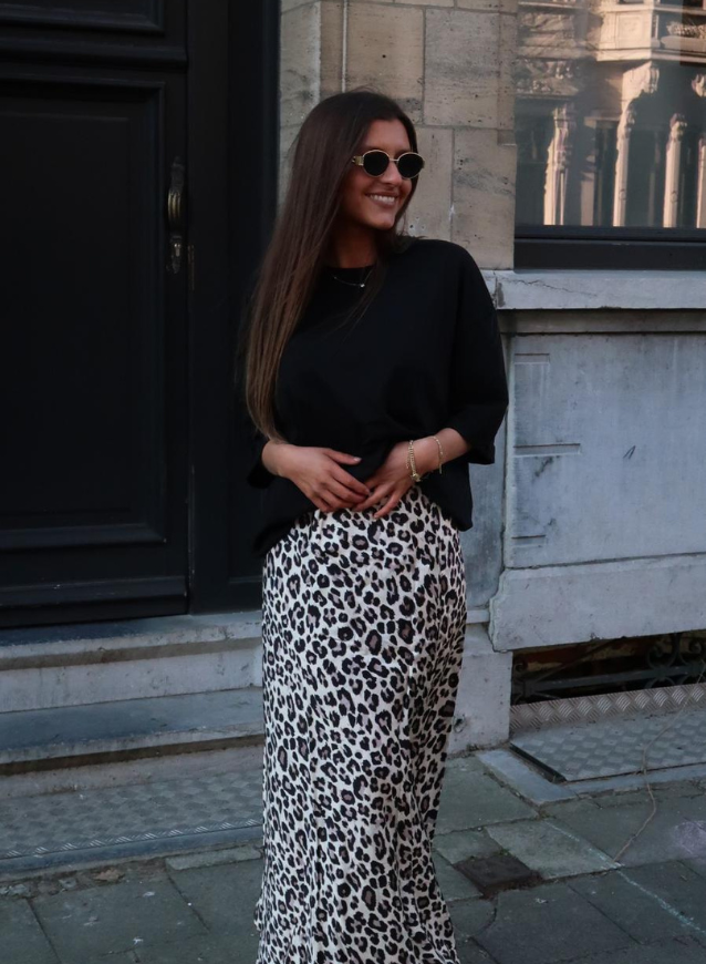 CELINE - Maxi Leopard Skirt