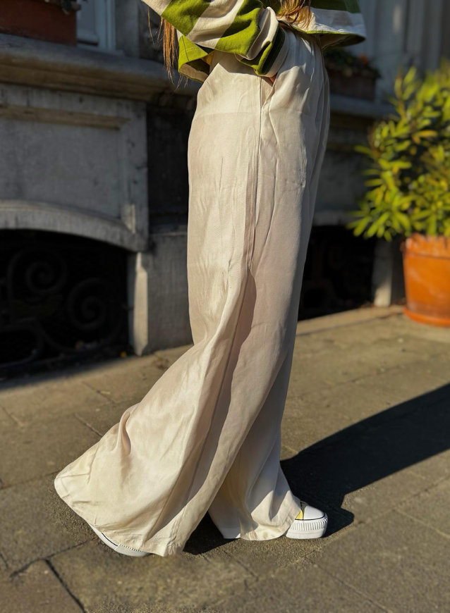 NORA - Cream/ Beige Broek