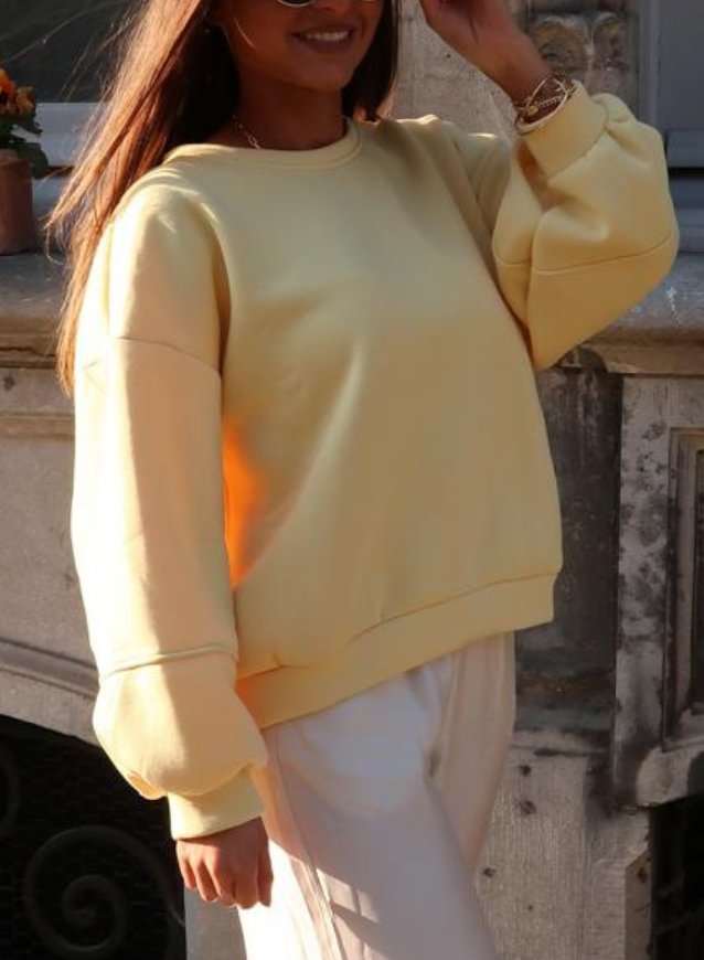 CHARLIE - Pastel Yellow Sweater