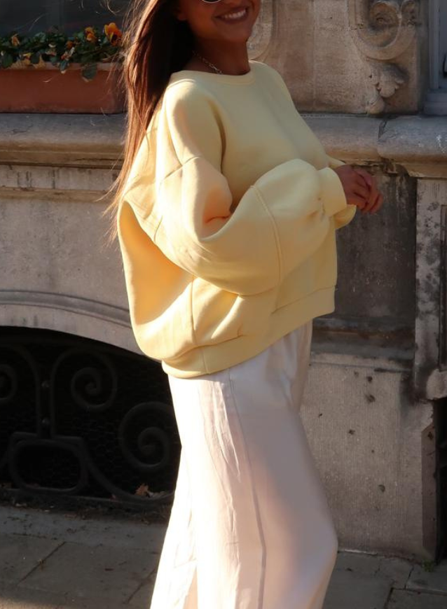 CHARLIE - Pastel Yellow Sweater