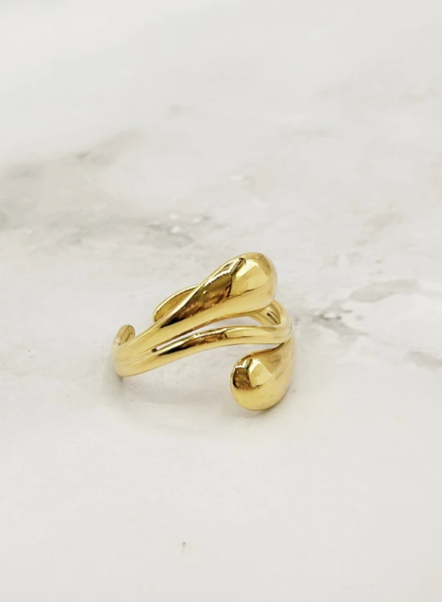 Stainless teel twisted ring