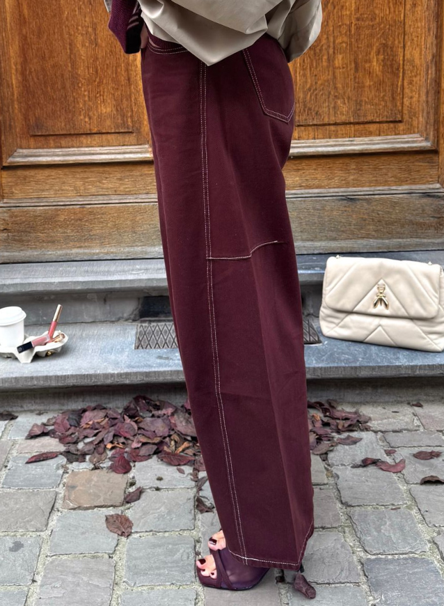 CLAIRE - Bordeaux Jeans