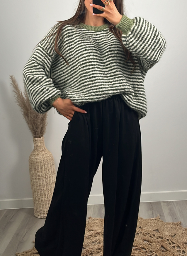 YARA - Trui Olijfgroen