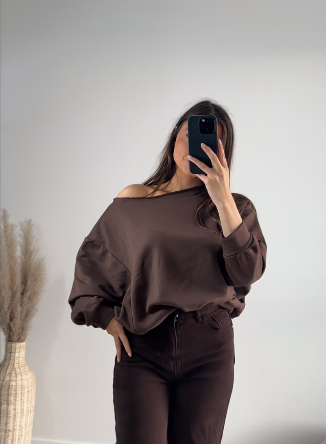 MILOU - Off-sholder Chocotrui