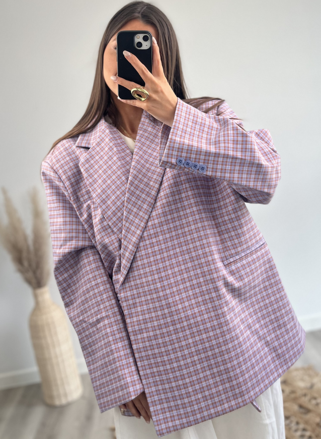 MIRA - Oversized Blazer Lila