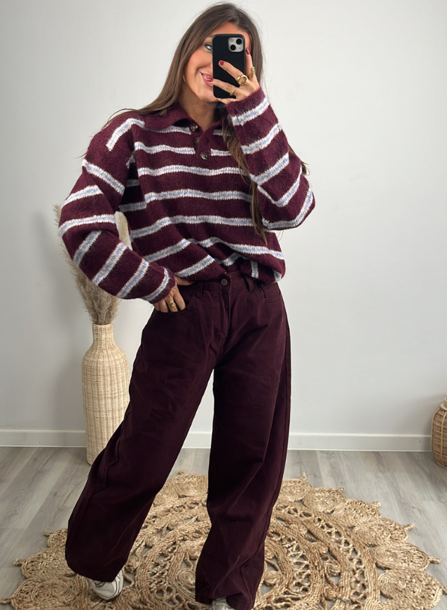 Wide Leg Bordeaux