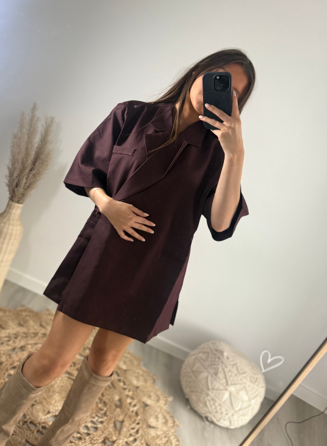KYA - Blazer(jurk) Bordeaux