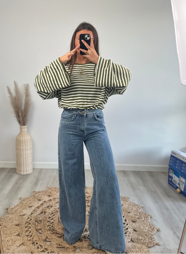 Striped Longsleeve Olive