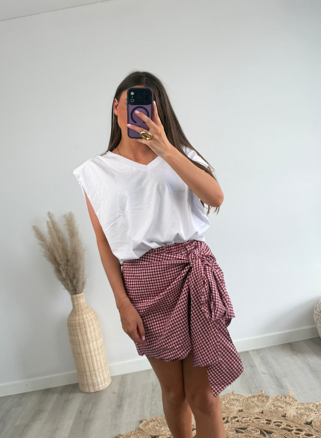 Vichy Skort Red