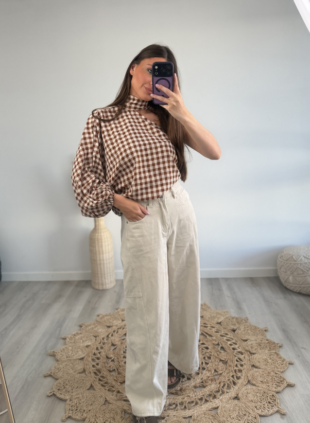 One-shoulder top Bruin