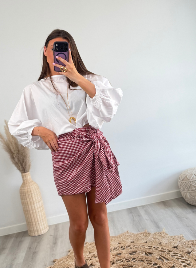 Vichy Skort Red