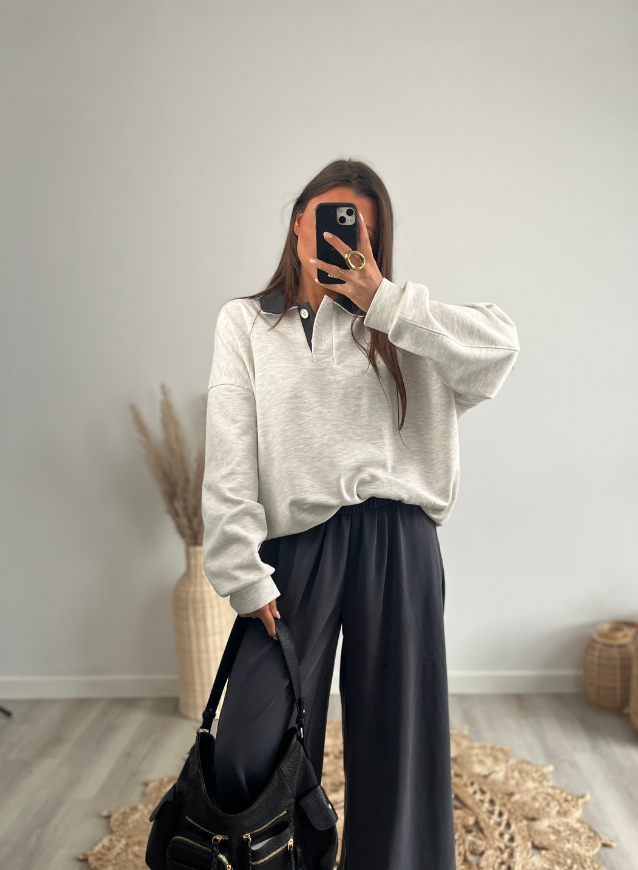 LIZZY - Sweater Grijs