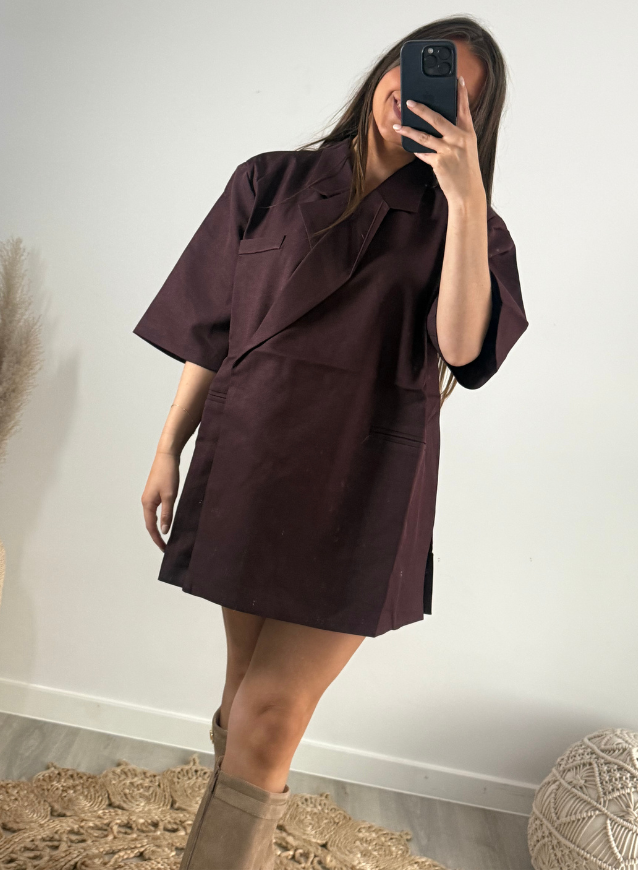 KYA - Blazer(jurk) Bordeaux