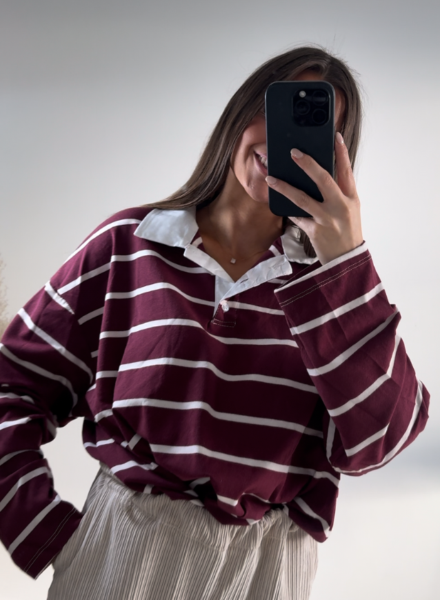 LIEKE - Bordeaux Poloshirt