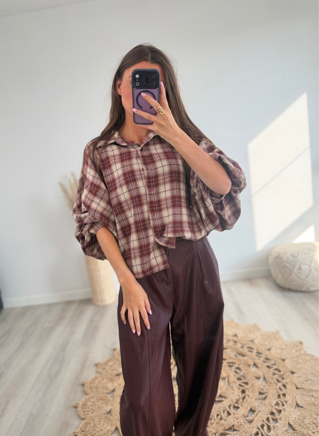 Hemd Bordeaux