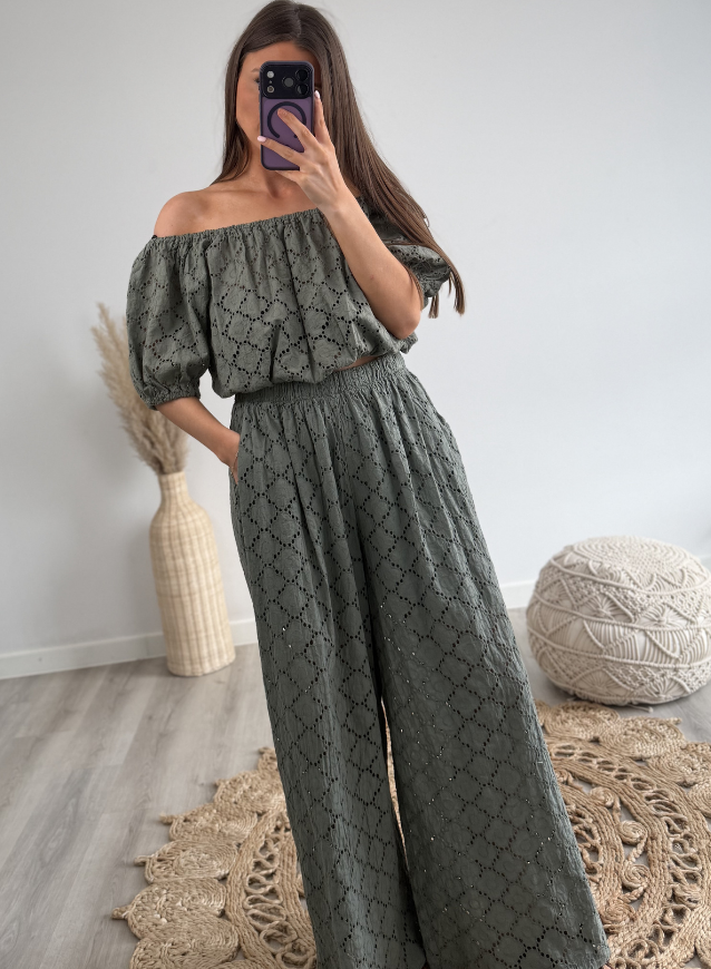 Trousers Embroidered