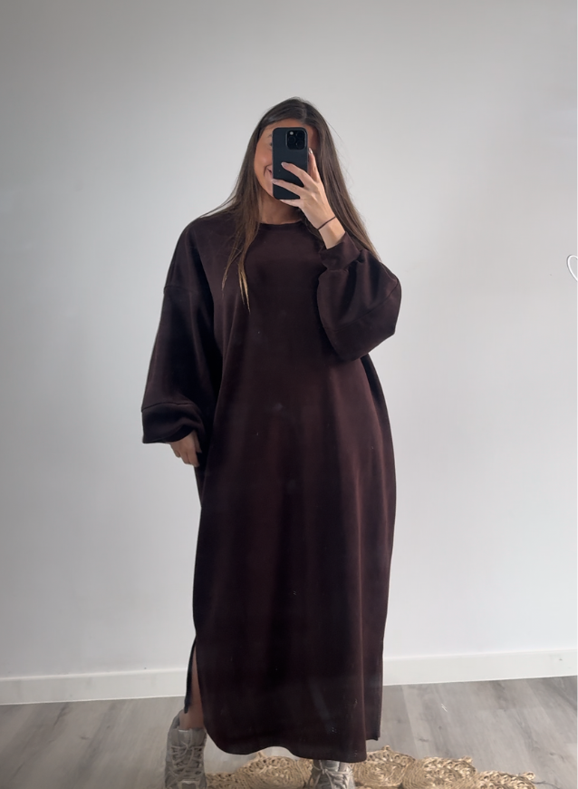 Sweaterdress Bruin