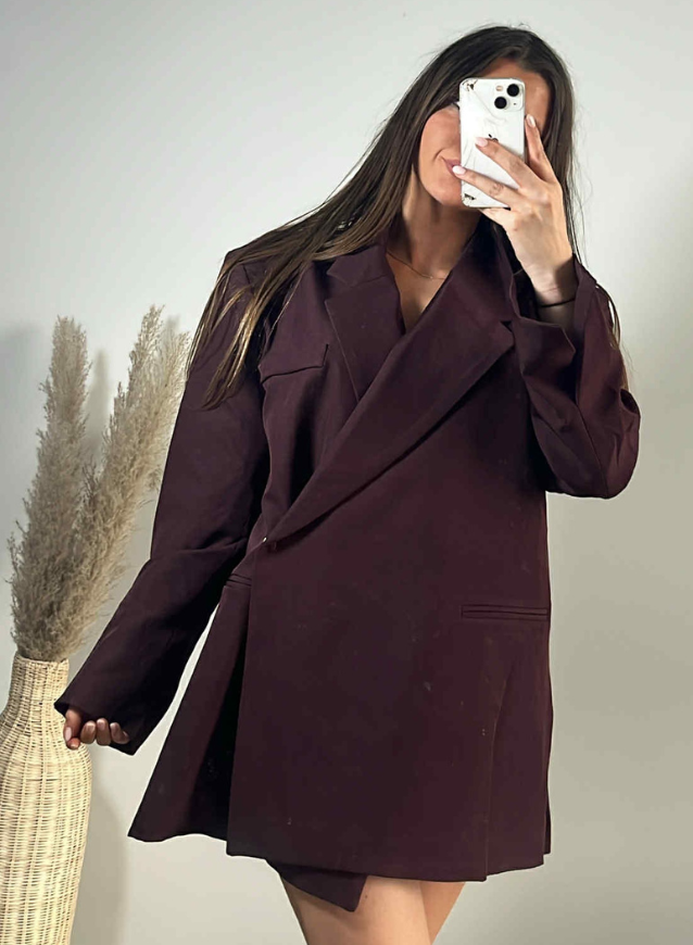 LISE - Blazer Bordeaux