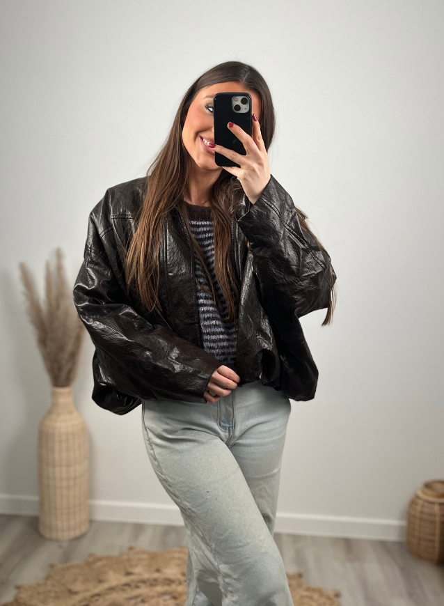Leather Jacket Brown