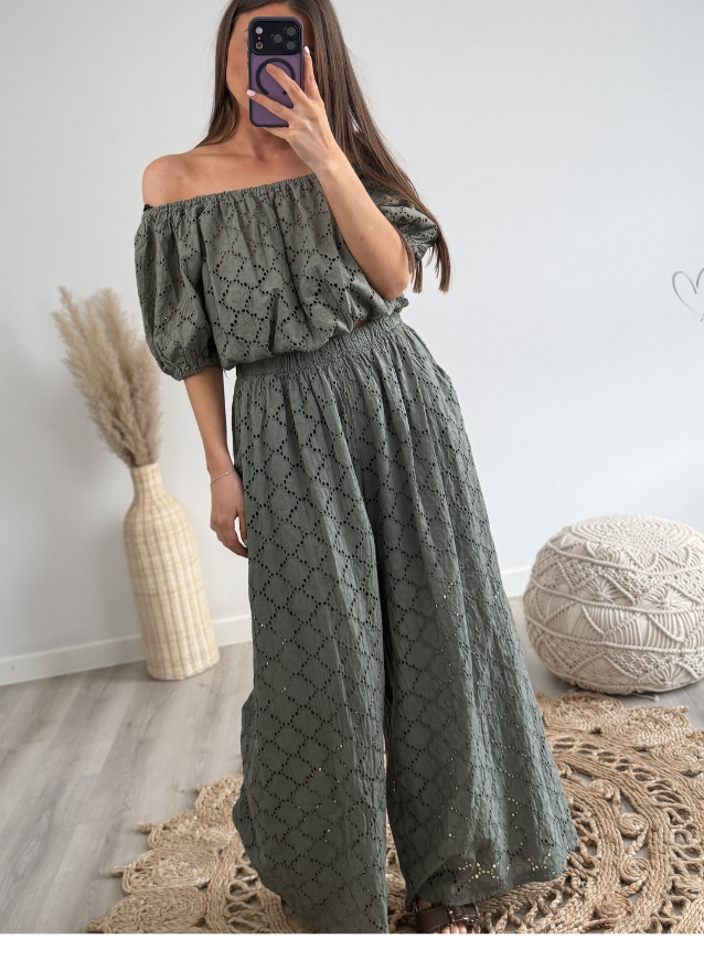 Trousers Embroidered