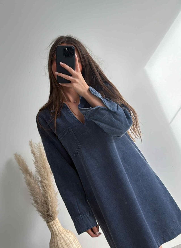 Mirte - Jeanskleedje navy