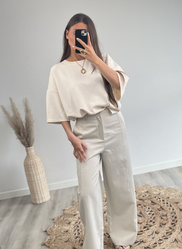 Beige Pants straight