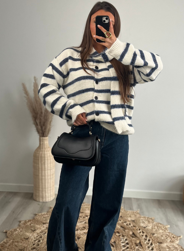 MONA - Cardigan + sjaal