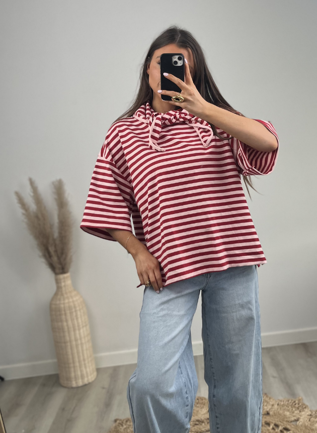 BEA - Shirt Rood incl sjaaltje