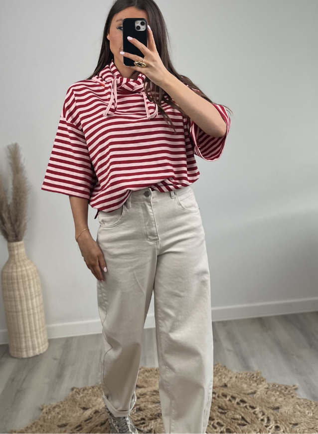 BEA - Shirt Rood incl sjaaltje