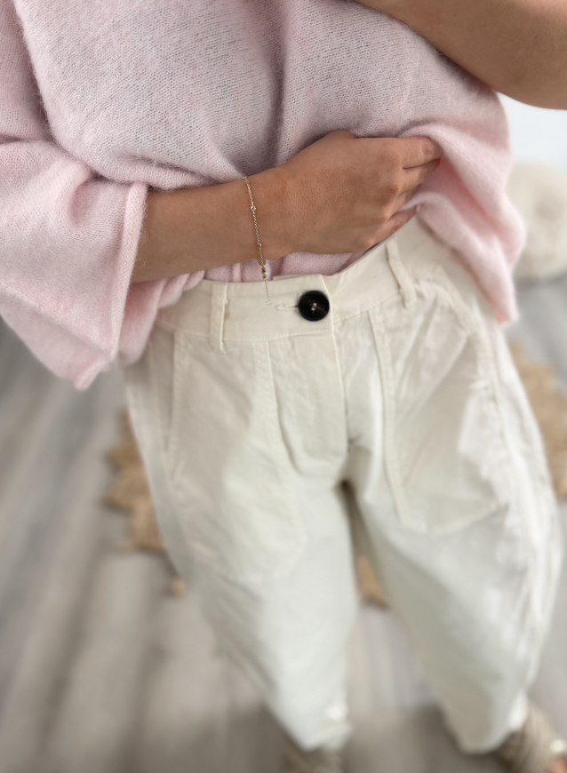 JOLIEN - Trousers Ecru
