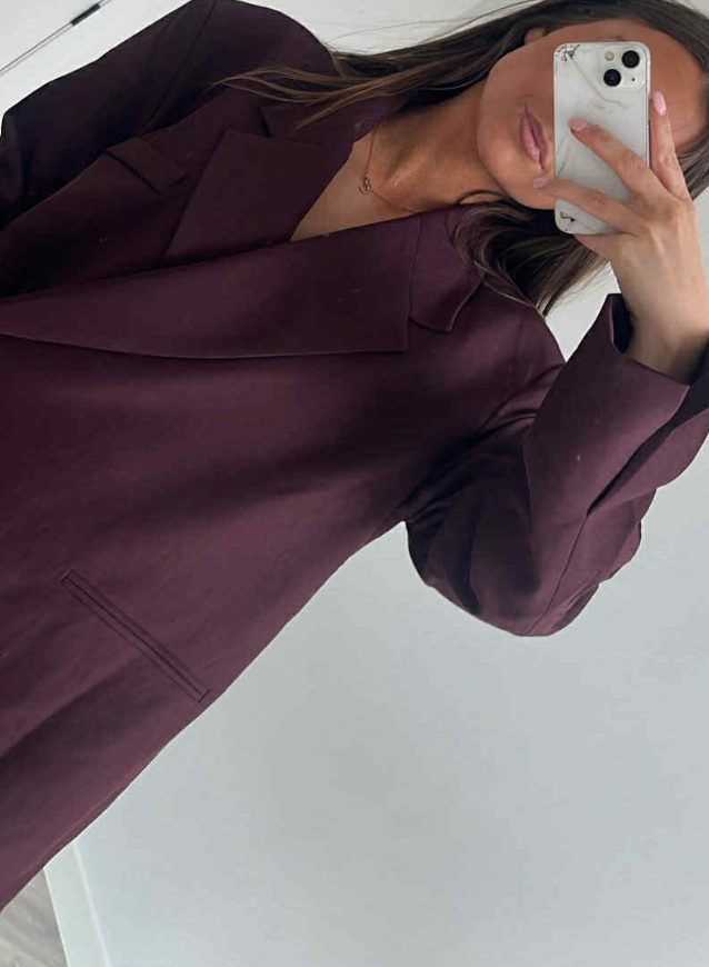 LISE - Blazer Bordeaux