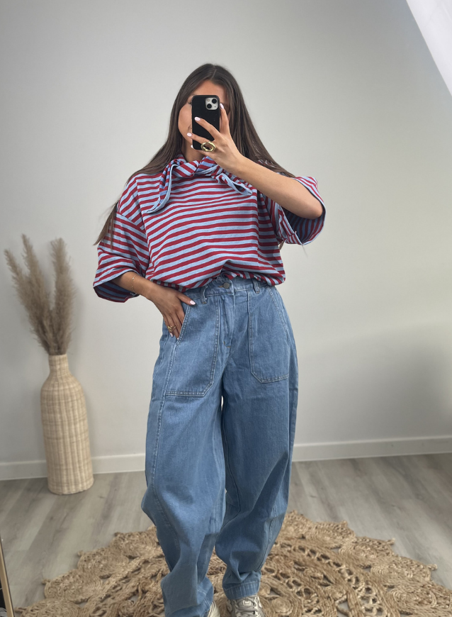 BELLE - Barrel jeans