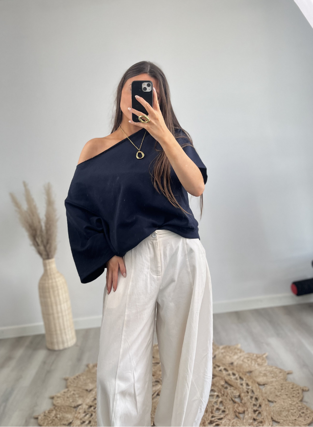 ELLI - Off- Shoulder Marine