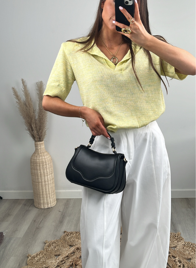 ANOEK - POLO Groen/Geel