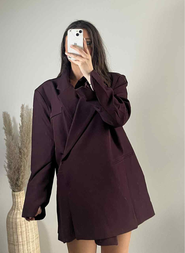 LISE - Blazer Bordeaux