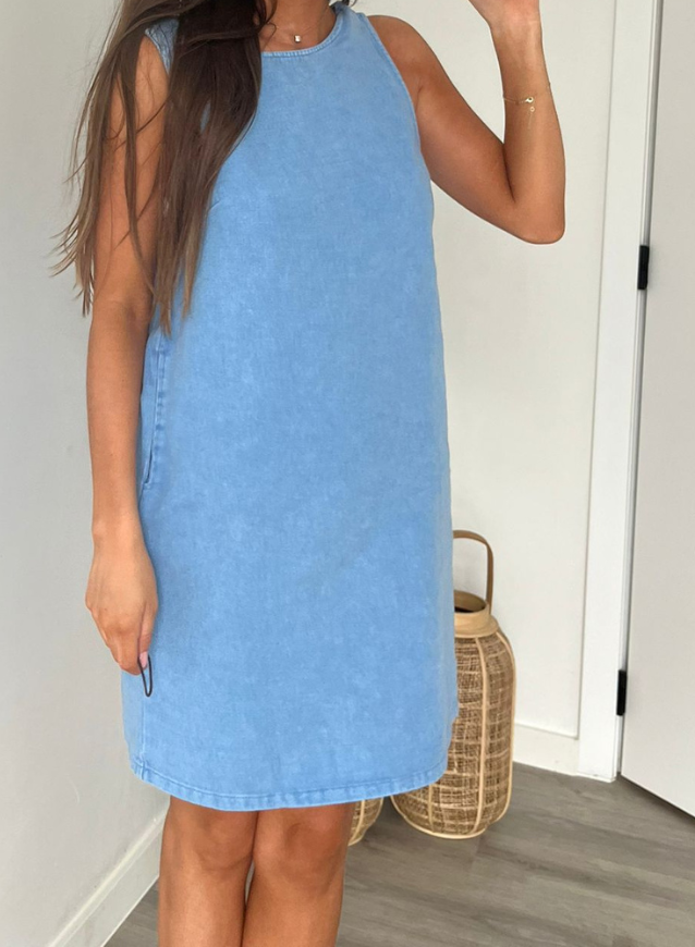 MANON - Jeanskleedje Blauw
