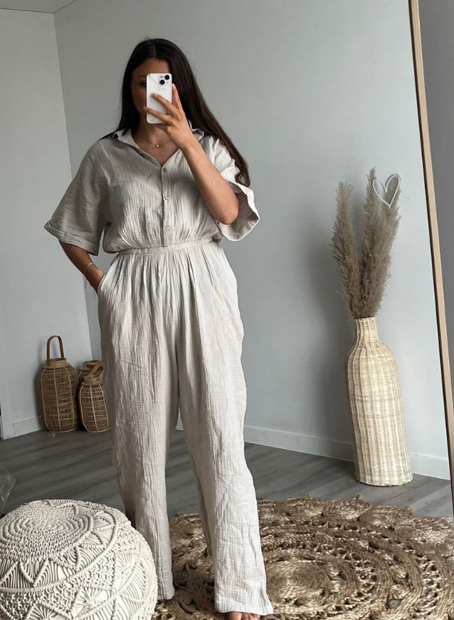 LEA - Jumpsuit Beige