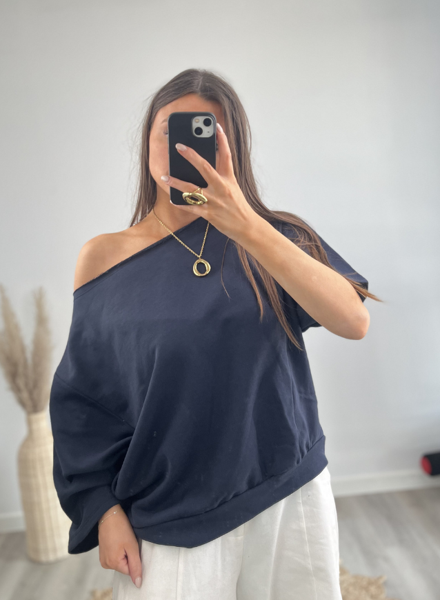 ELLI - Off- Shoulder Marine